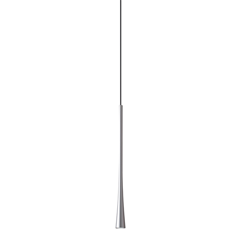 Dafne - Biała lampa wisząca LED 7W 3000K IP20 - Minimalistyczna lampa sufitowa LED z aluminium - Zasilacz w zestawie - Maksymalna długość 145 cm