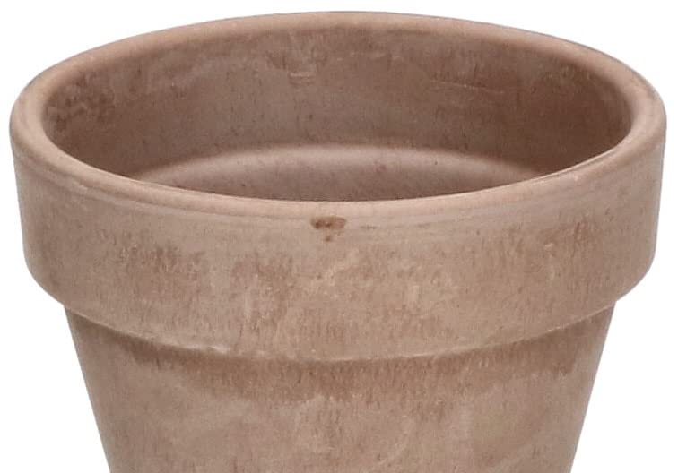 Doniczka gliniana ogrodowa ⌀ 31cm donica mokka ceramiczna na kwiaty rośliny - KOTARBAU - 8