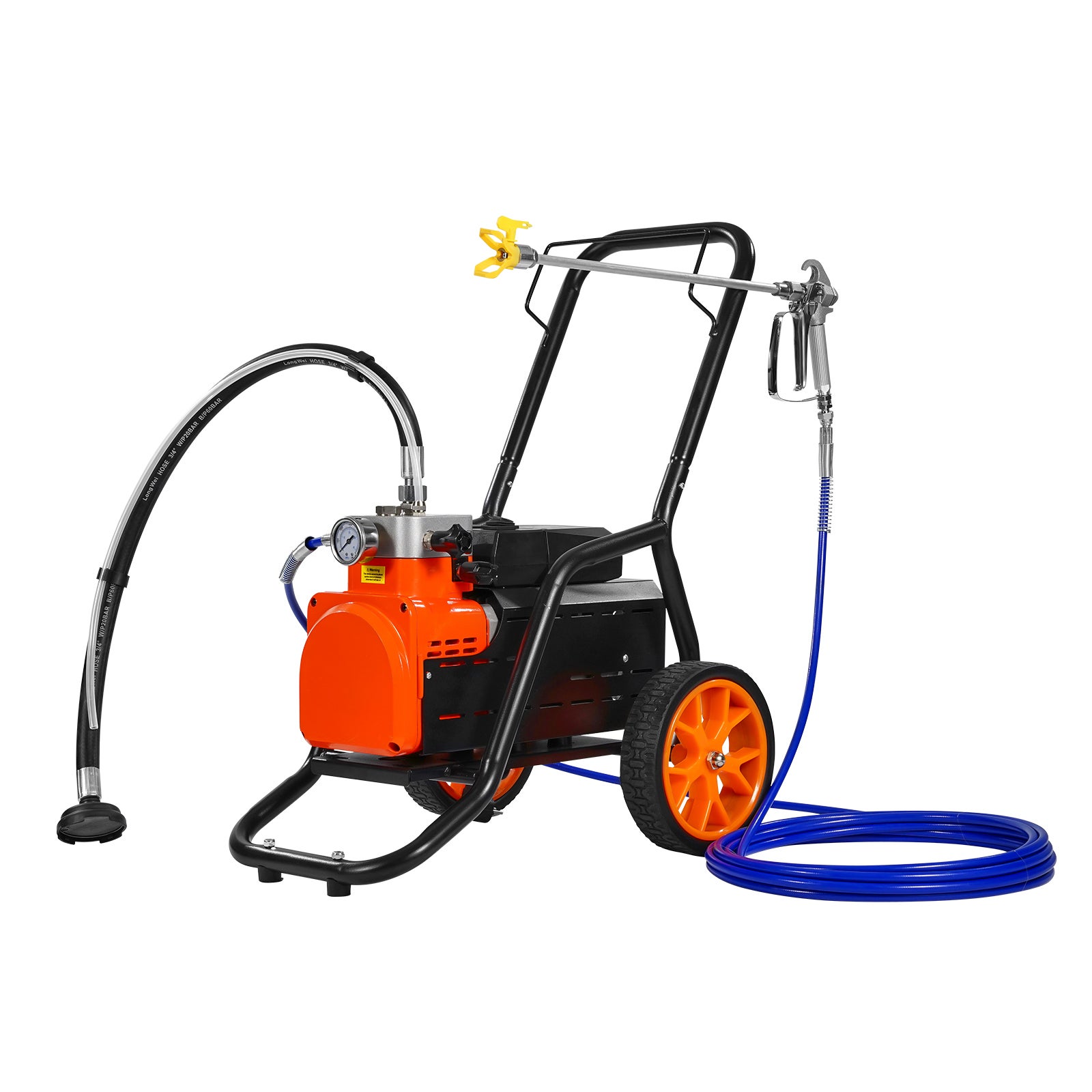 Cart Airless agregat do natryskiwania farby Membrana do malowania natryskowego Airless 1700W VEVOR