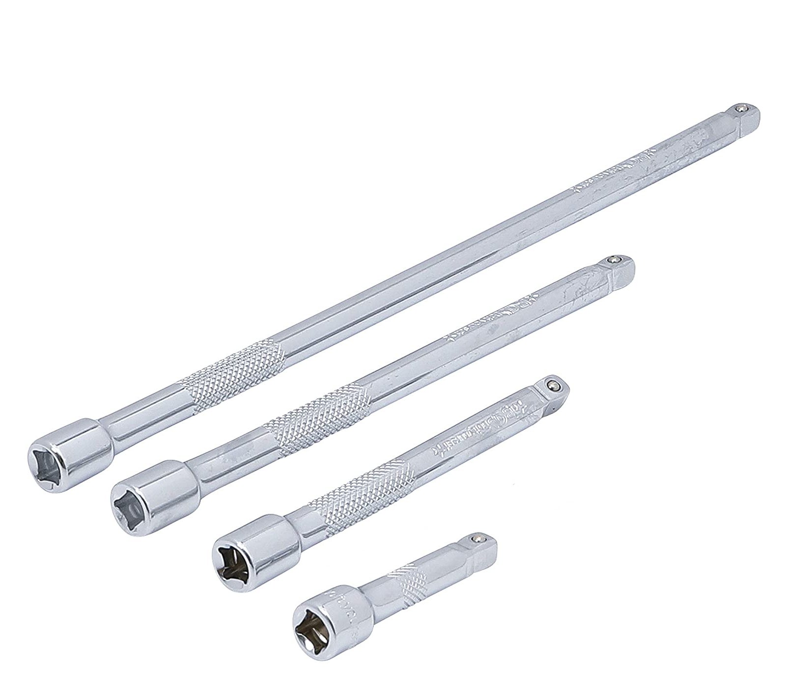 Set 3 Prolunghe Per Chiave A Bussola 1/2 Pollice - 3,5,10 Pollici In Acciaio Cromato