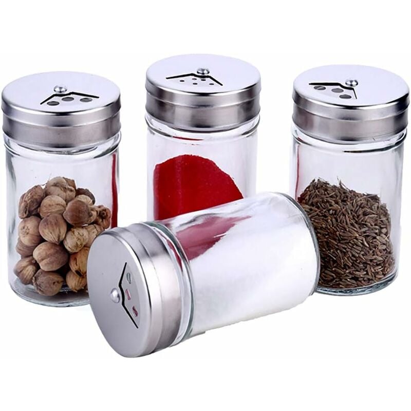 Lot De 4 Pots De Voyage En Silicone – Étancher, Approuvé TSA – Pour Crème, Shampooing, Cosmétiques En Déplacement - 2