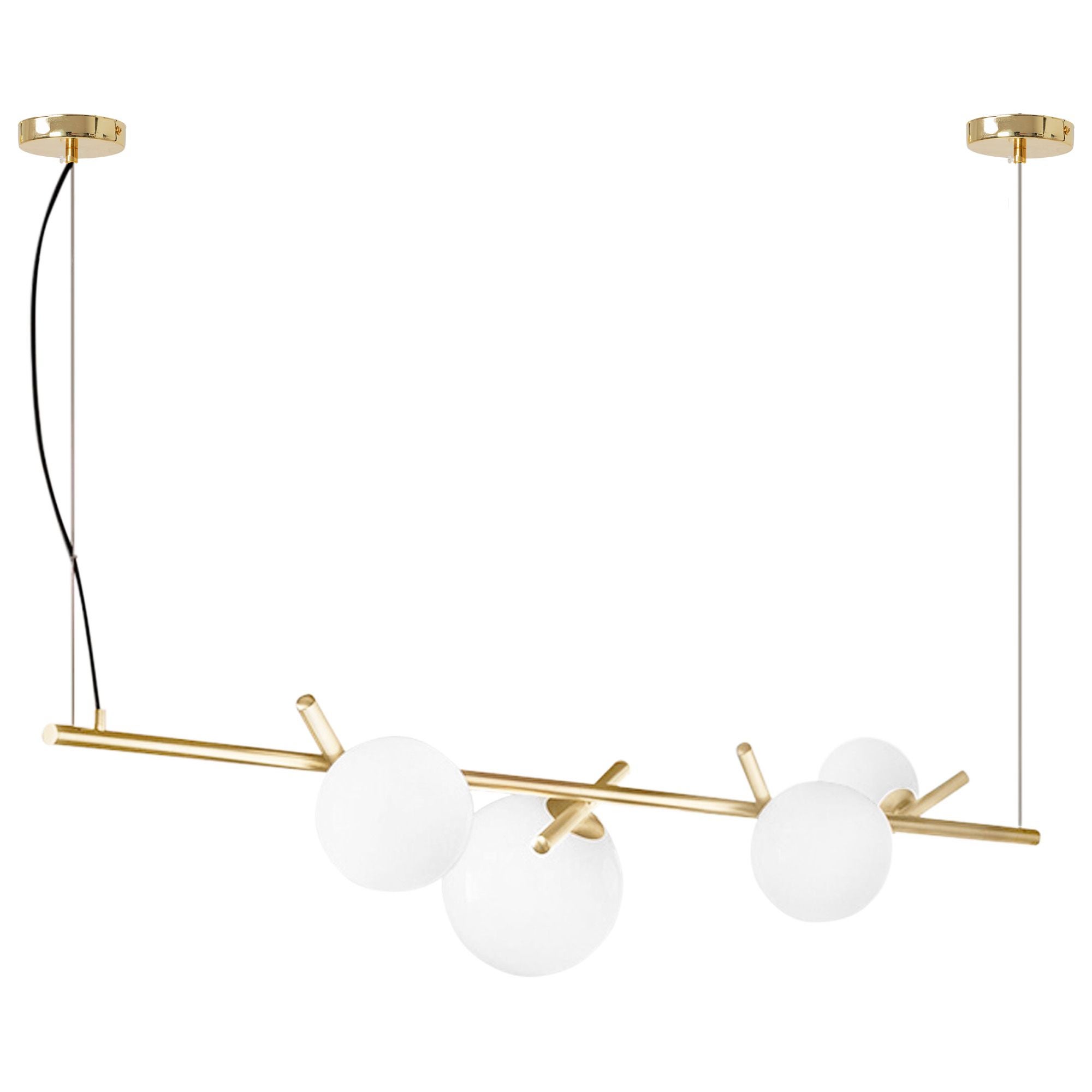 Lampa Sufitowa Wisząca Toolight App1665-4Cp Złoty