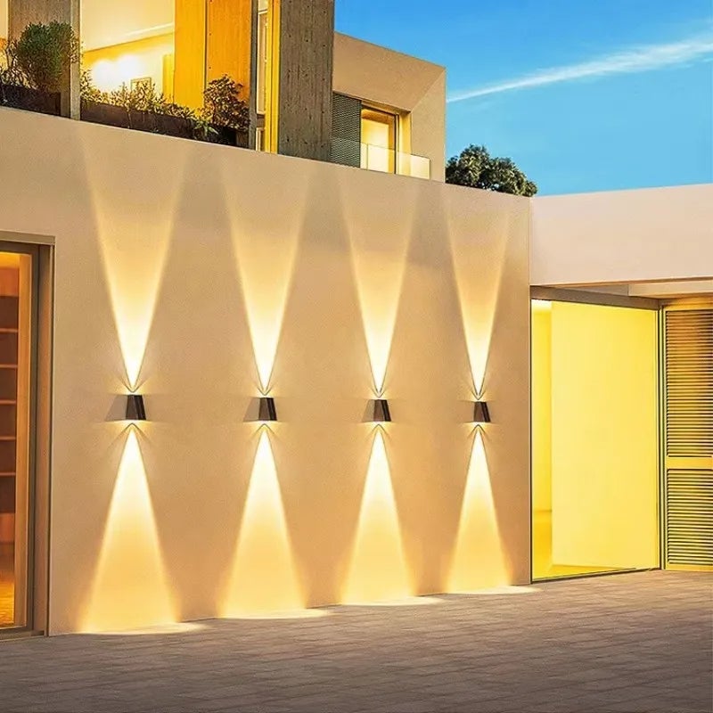 Applique murale solaire à Led, éclairage extérieur de haut en bas, lumière de lavage murale, étanche IP65, lumière solaire du crépuscule à l'aube - 2