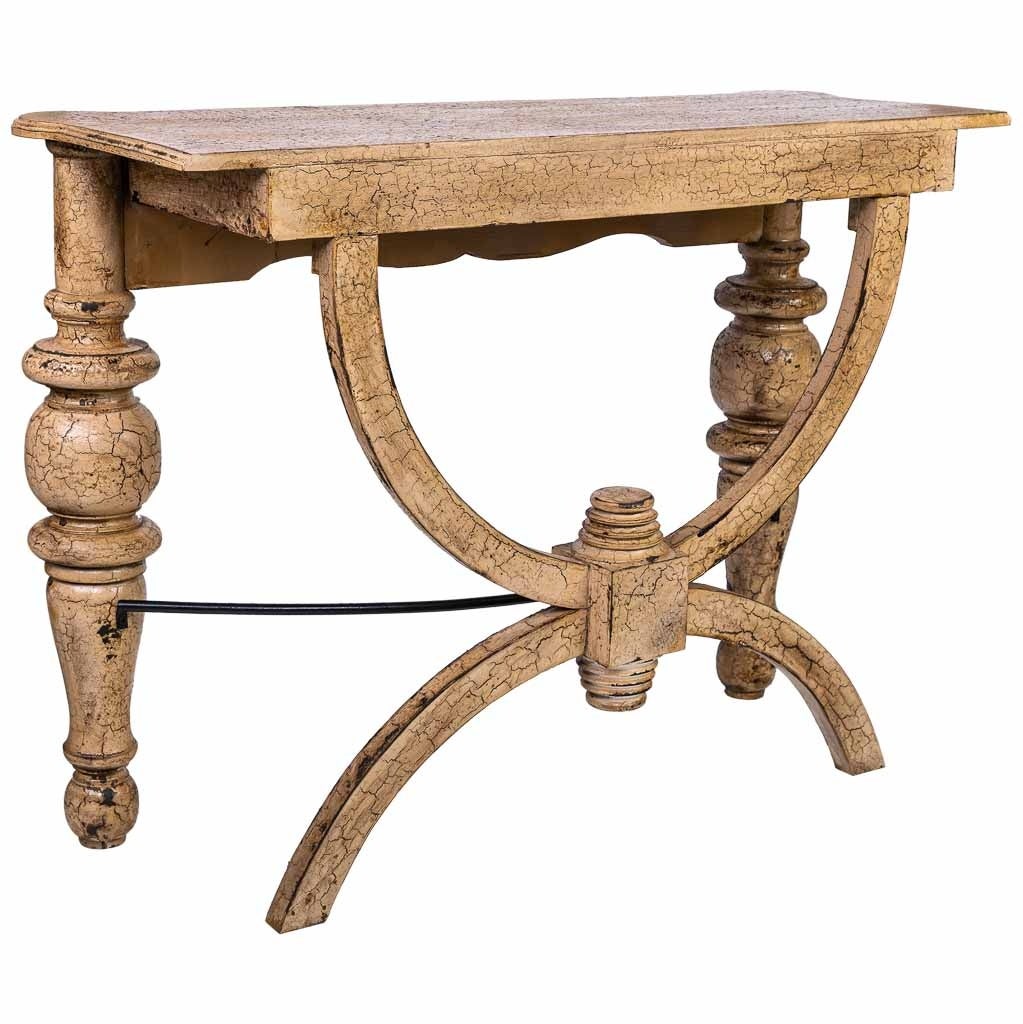 Hall en bois fini à la main 103x39x76 - 5