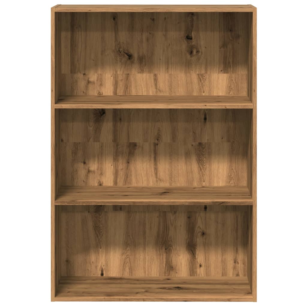 Bibliothèque | Armoire de livres | Meuble de Rangement chêne artisanal 80x30x114 cm bois d'ingénierie CFW826561 - 4