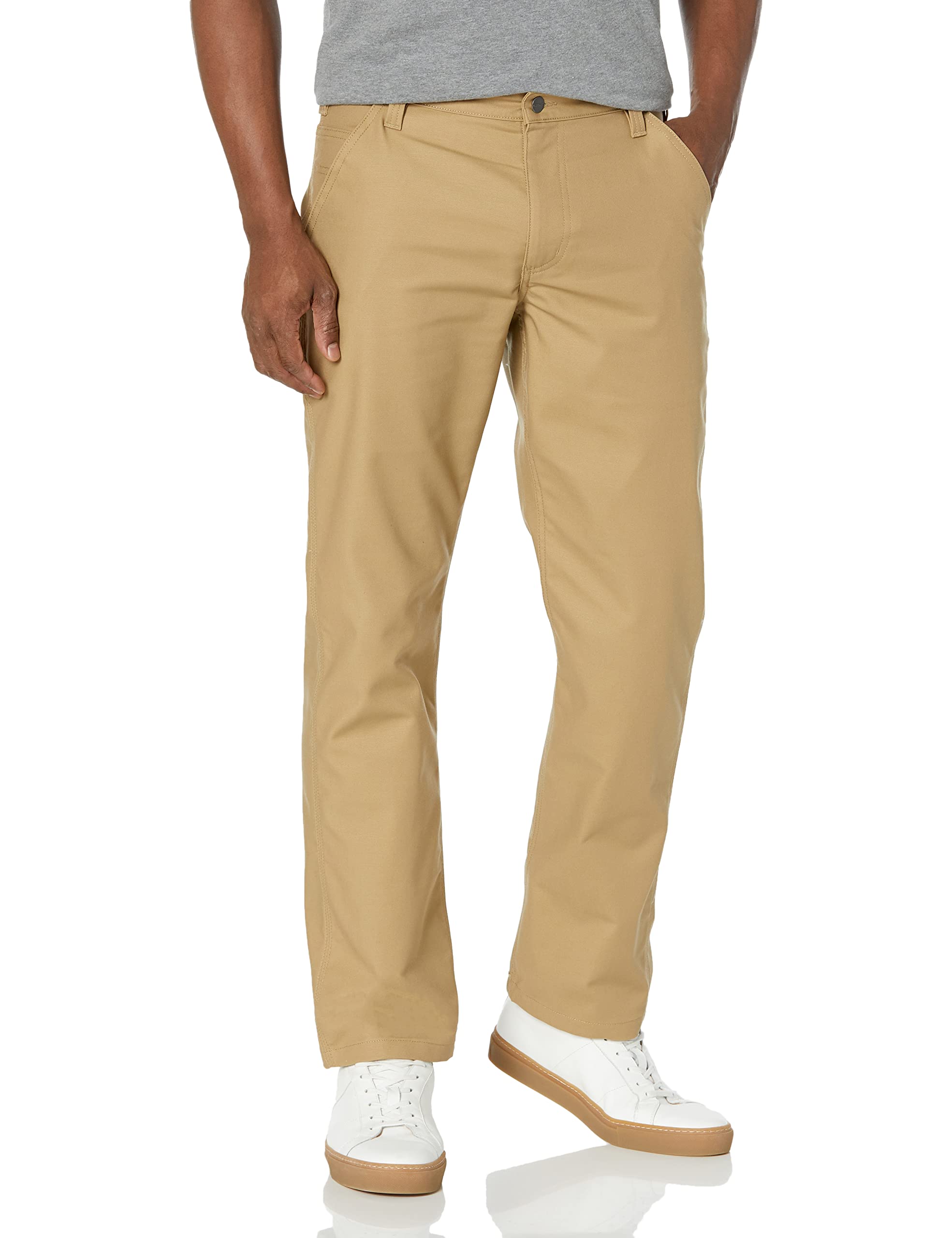 Dockers Pantaloni Uomo Vestibilità Rilassata, Cachi | Senza Ferro E Antimacchia Stain Defender, Tessuto Elasticizzato Confortevole
