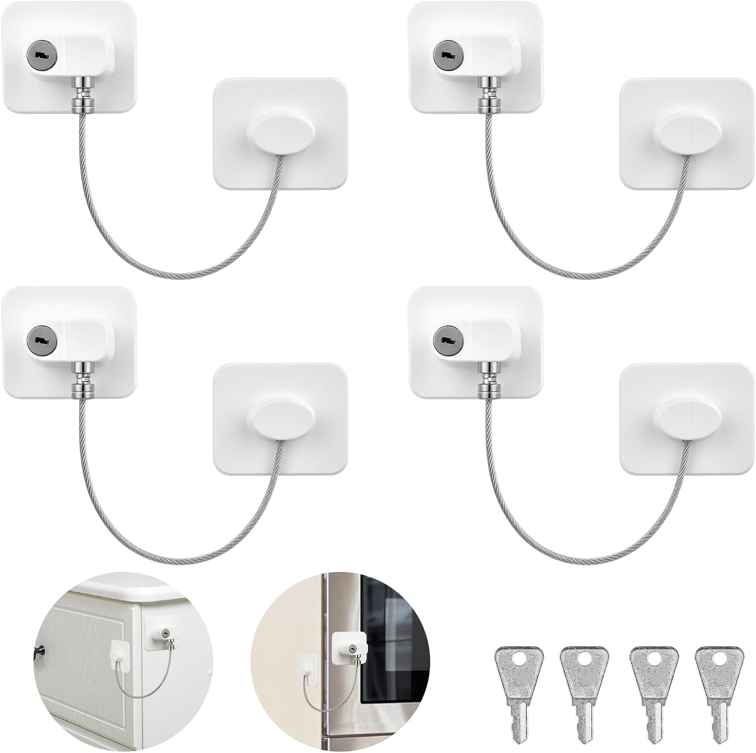 Securite Fenetre Enfant Serrure Frigo Pour Enfants Avec 8 Cl s securite-fenetre-enfant-serrure-frigo-pour-enfants-avec-8-cl-s