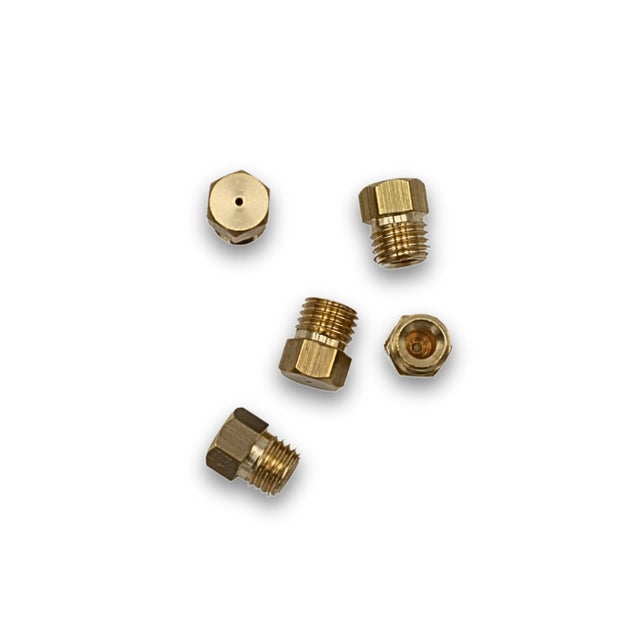 Gicleur gaz Butane Universels, GPL Bouteille Buses Brûleur Injecteur de Gaz Gicleur Bouteille Kit de Conversion, pour Cuisinière à Gaz de Brûleur au Propane (1x0,5, 2x0,7, 1x0,87, 1x1,02