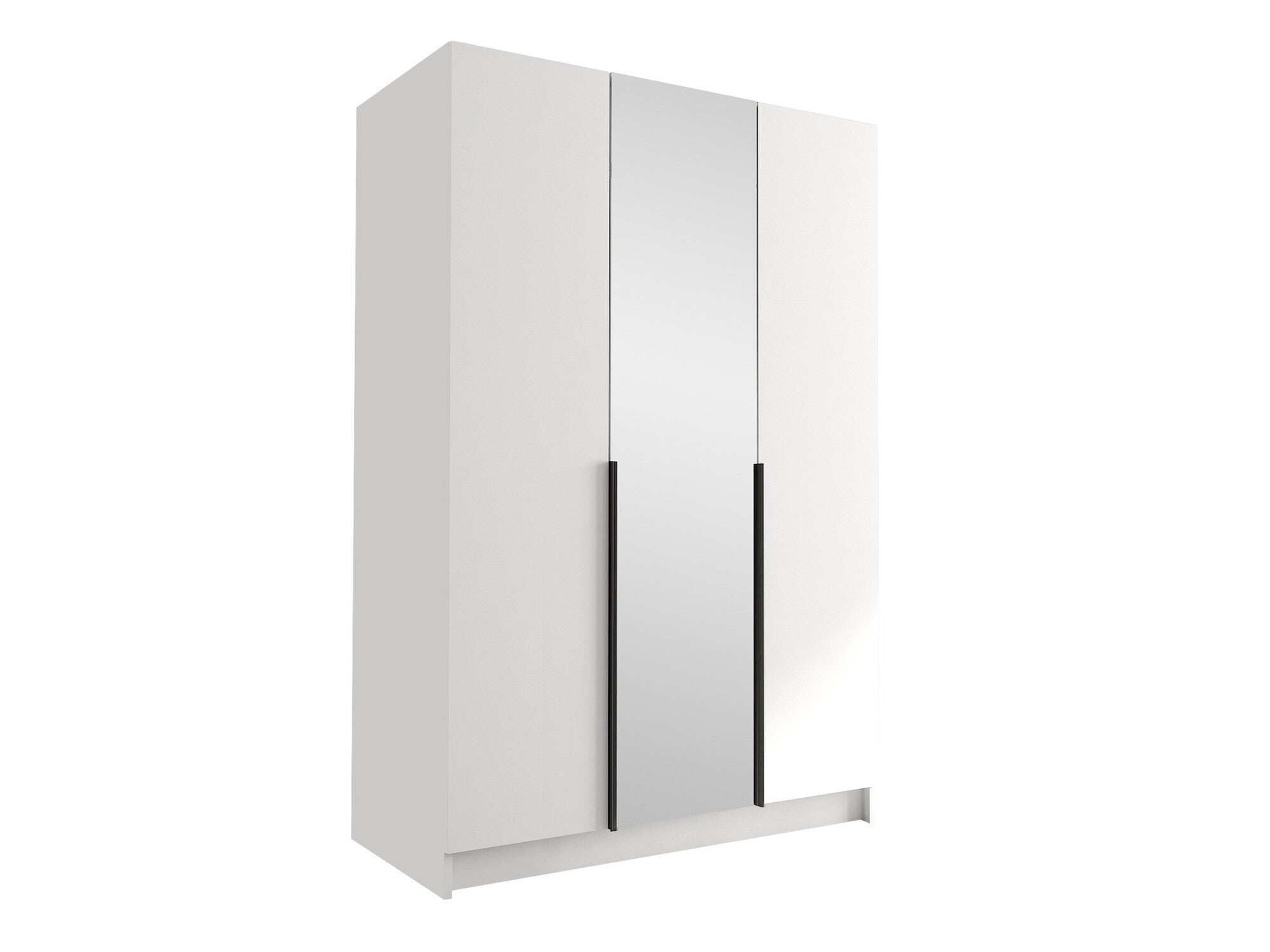Armoire Closico Decoron II, Noir, Blanc, 215x150x58cm, Portes d'armoire ...