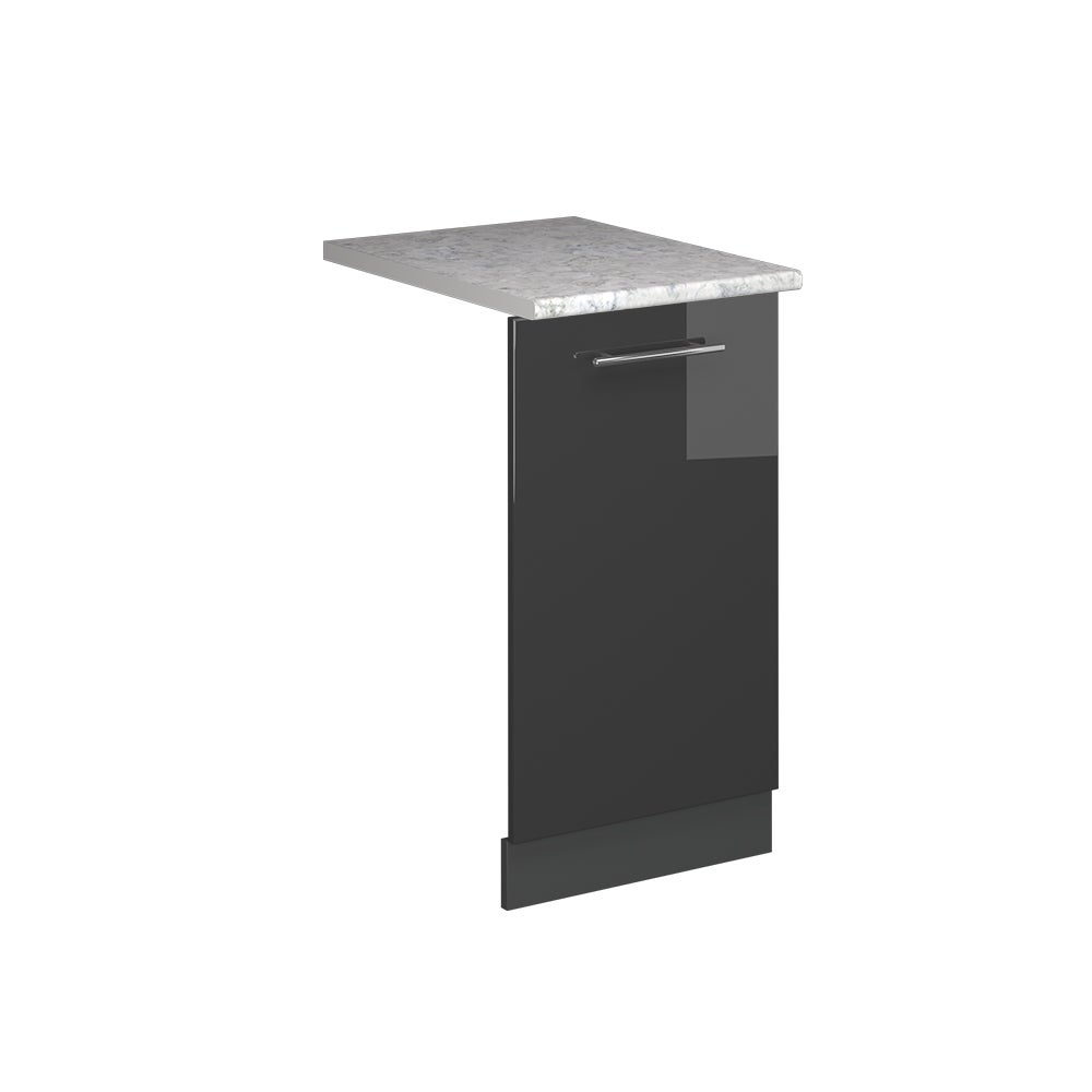 Vicco Panel przedni zmywarki Fame-Line, Antracyt wysoki połysk, 45 cm , BP Marmur
