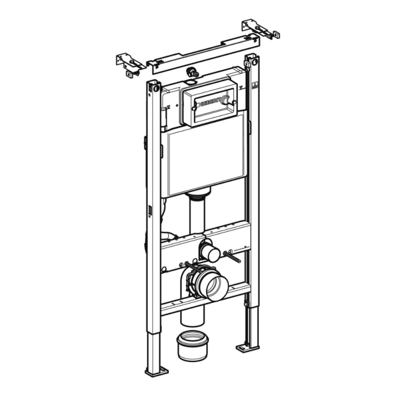 Geberit Ensemble bâti-support Duofix UP100 + réservoir pour WC 112 cm (458.103.00.1) - 4