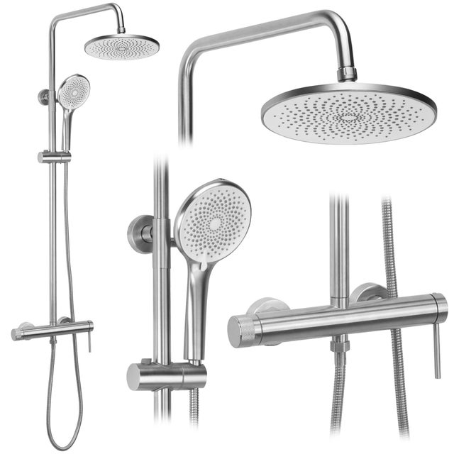 ENSEMBLE DE DOUCHE REA JS-H7023N BRUSH STEEL