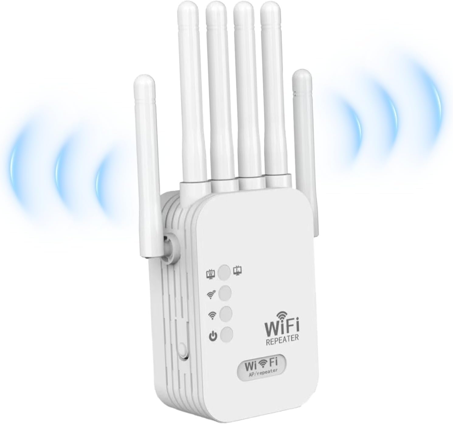 Repeater WiFi 1200M Dual Band - 6 anten, naścienny wzmacniacz sygnału, szeroki zasięg, WPS