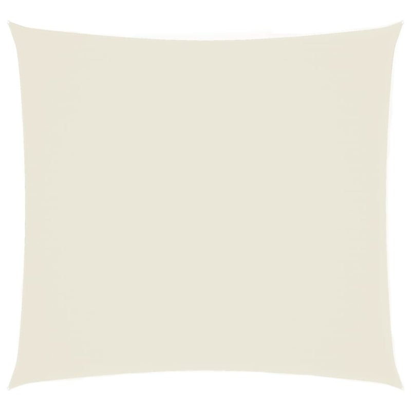 Żagiel przeciwsłoneczny kwadratowy z tkaniny Oxford, 3x3 m, kolor kremowy, do ogrodu, tarasu lub balkonu