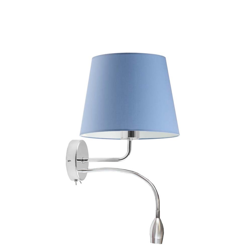 Kinkiet LED lampa ścienna lampa na ścianę z abażurem stożek BLUES