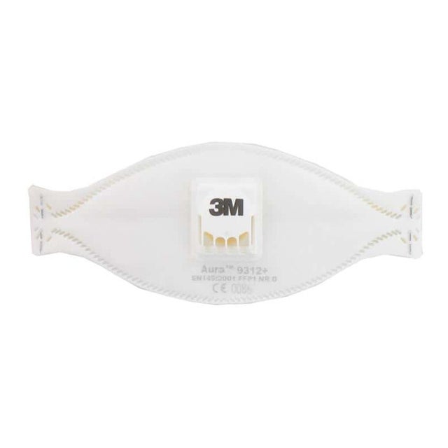 Masque 3M Aura 9312 anti-poussières pliable FFP1 avec soupape x 10