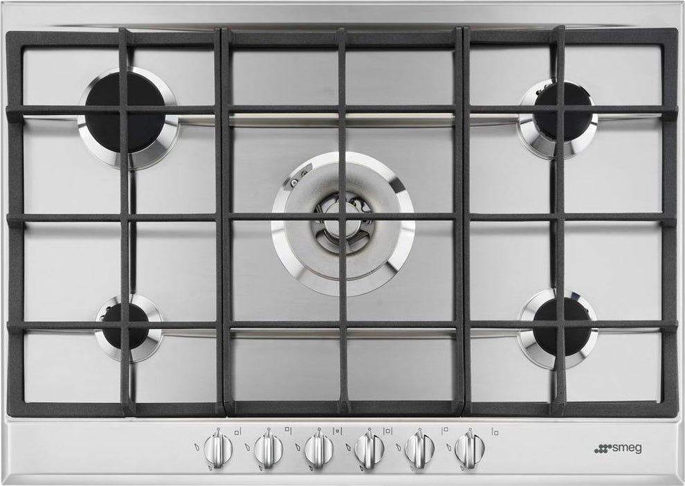 Smeg Placa De Gas P272xgh Hobs 5 Fuegos 72Cm Inox - Imagen 2