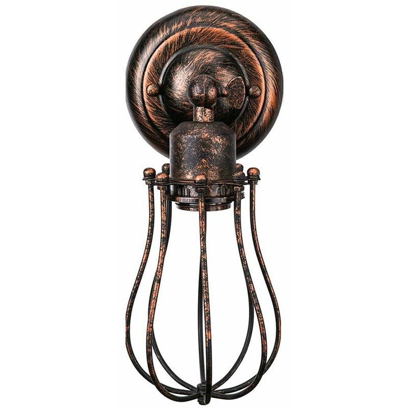 Kinkiet Kinkiet ścienny do salonu i przedpokoju Kinkiet Przemysłowy Metalowy Żelazny E27 Oprawa Oświetleniowa Vintage Retro, Retro rdza