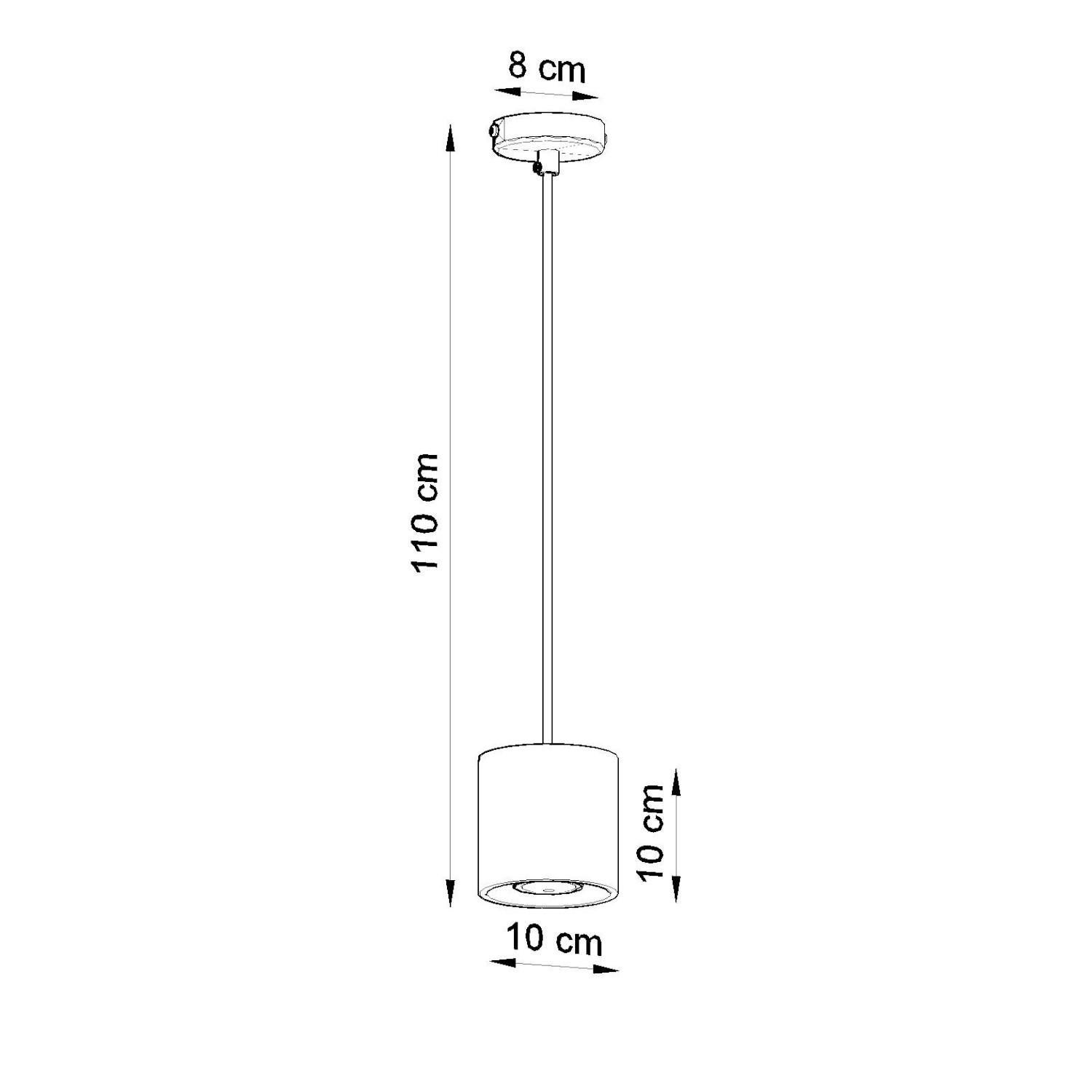 Lustre Suspension Orbis 1 SOLLUX , Noir, Aluminium, GU10, IP20, 800 mm x Ø100 mm - 5
