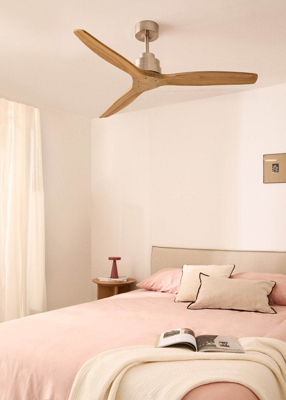 CREATE - WIND STYLANCE M - Ventilateur de plafond 40W silencieux 100% bois Ø 132 cm sans eclaraige sans wifi - 2