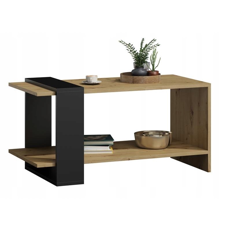 Ława stolik kawowy WIKA artisan-czarny loft