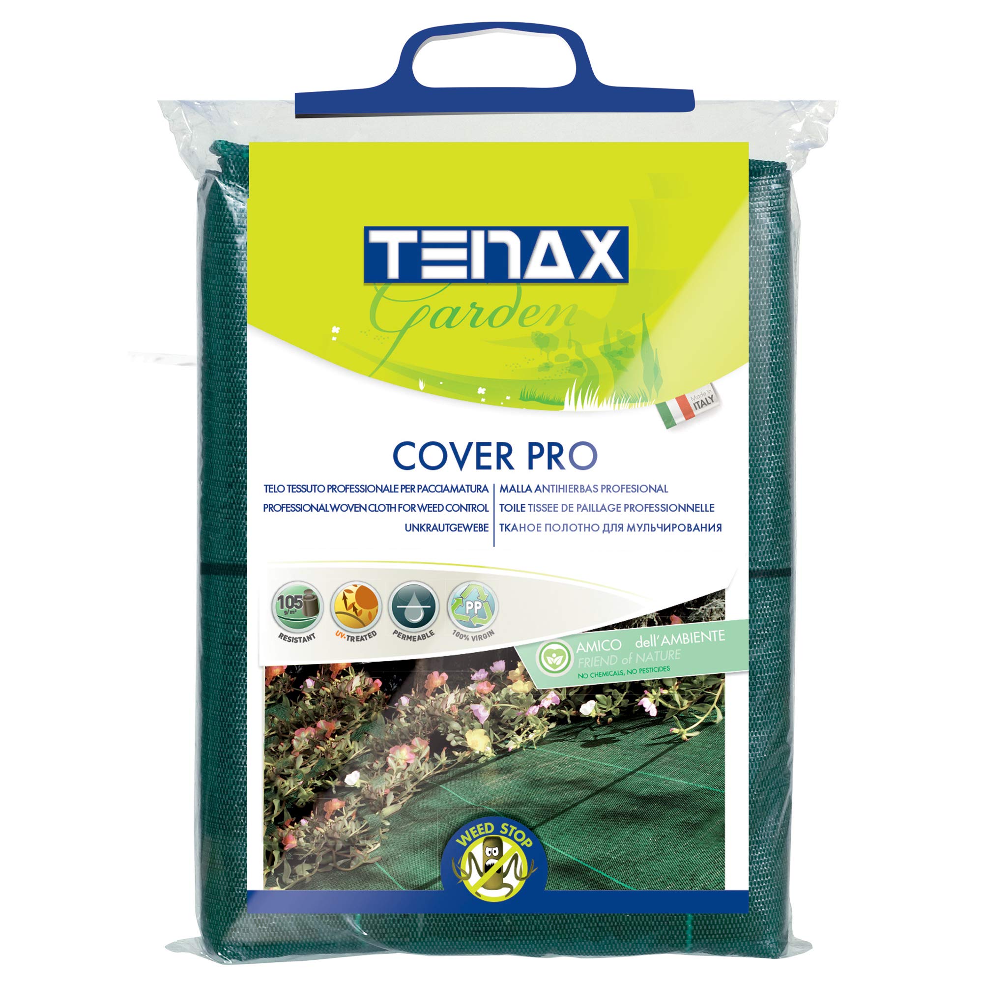 TENAX Cover Pro 1,60x5 m Verde, Telo Antierbacce Professionale per Pacciamatura - 3