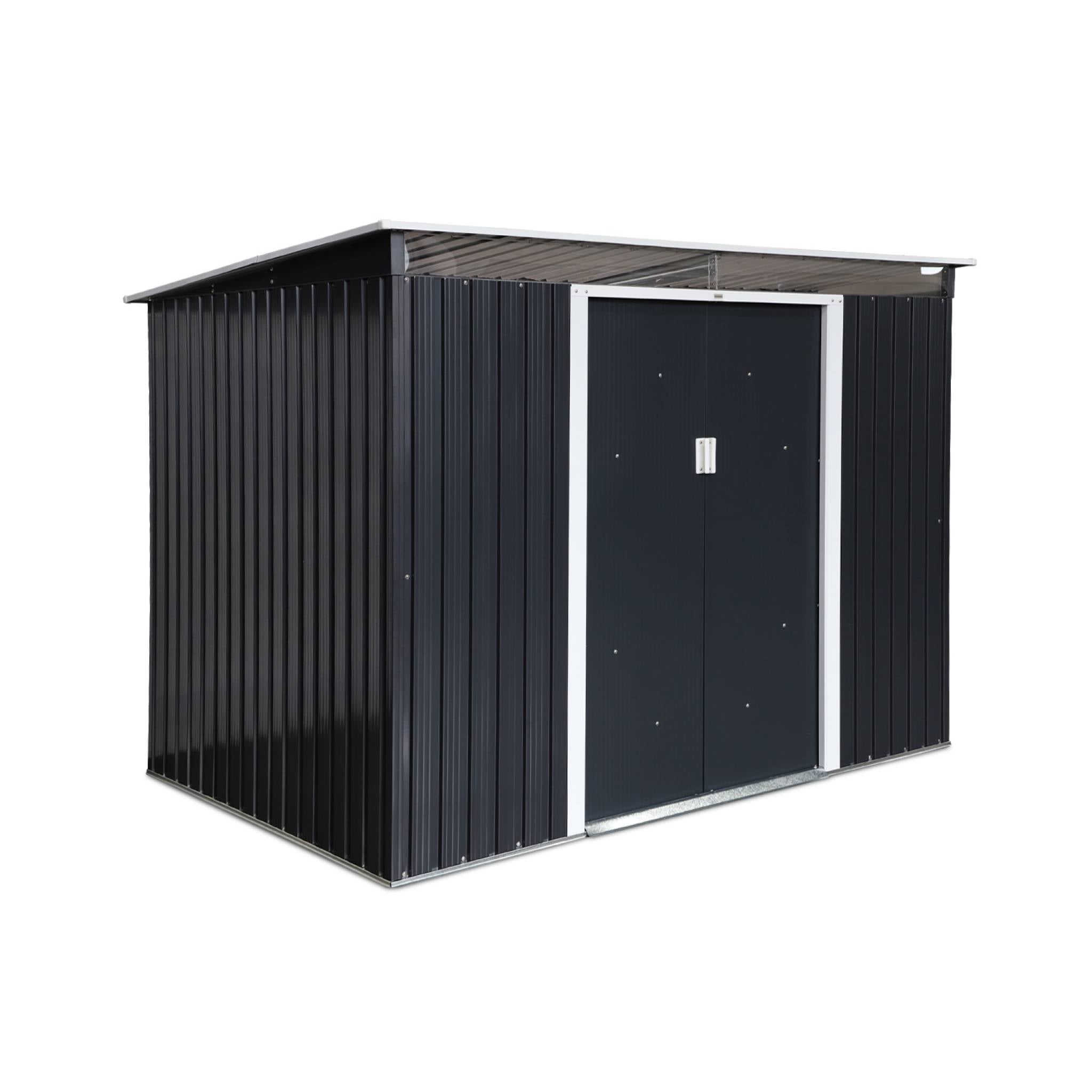 Abri De Jardin 229,4 X 180 X 191 Cm Avec Portes à Charnières