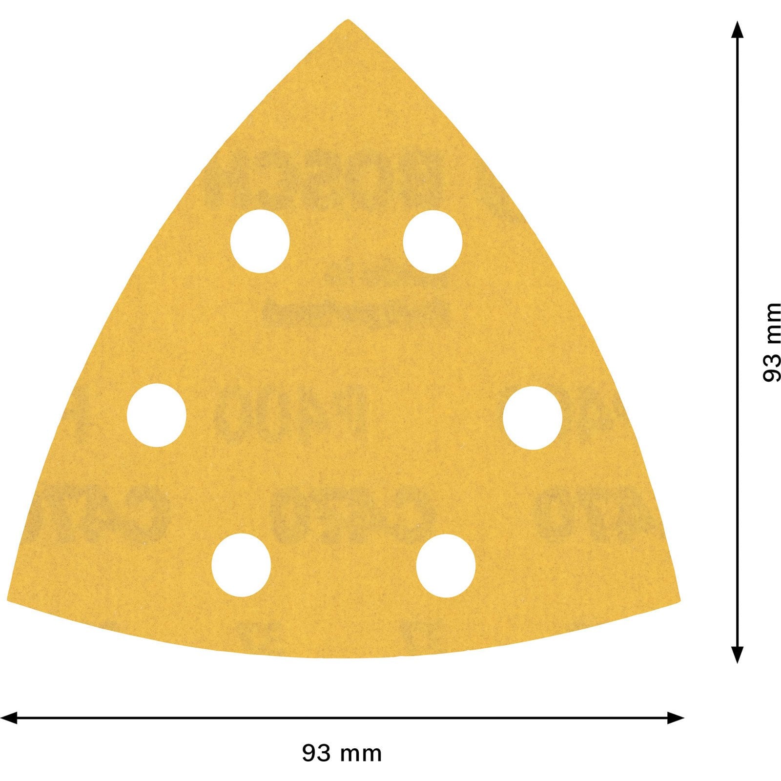Bosch Accessories 5x Carte Abrasive Expert C470 per Legno Duro, Vernice su Legno, 93x93 mm, Grana 400, Accessorio Levigatrice a Delta - 4