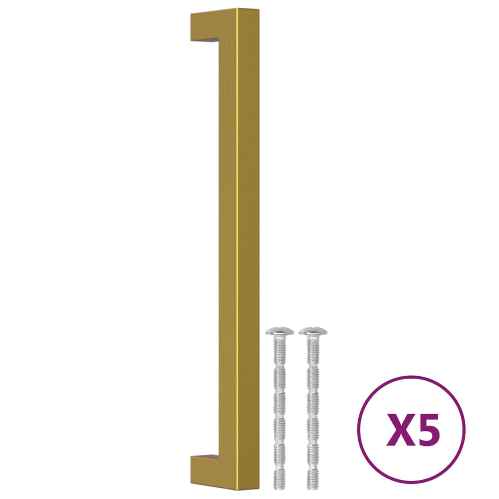 Maniglie Per Mobili 5 Pz | Maniglie Per Armadio Oro 192mm In Acciaio Inox CFW868195 | Leroy Merlin