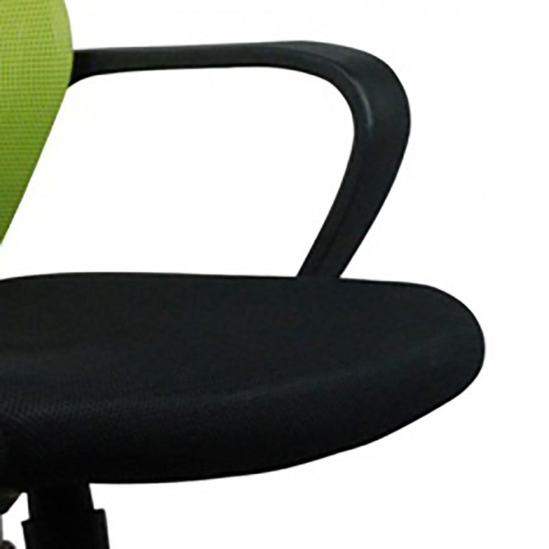 Fauteuil de bureau vert noir dossier souple et assise réglable - SKILL - 3