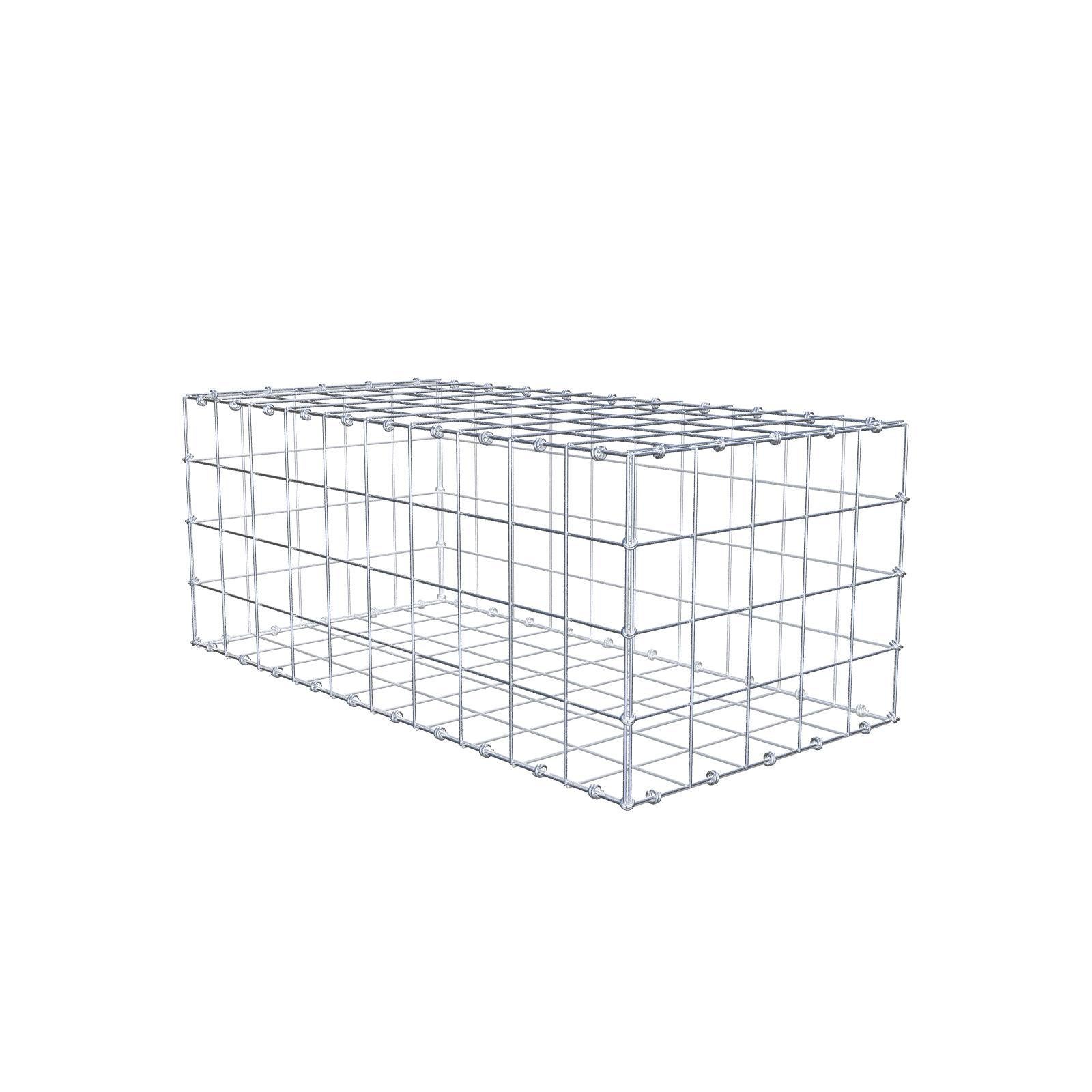 Gabion 100 cm x 40 cm x 50 cm (dł. x wys. x gł.), rozmiar oczka 10 x 10 cm, pierścień spiralny