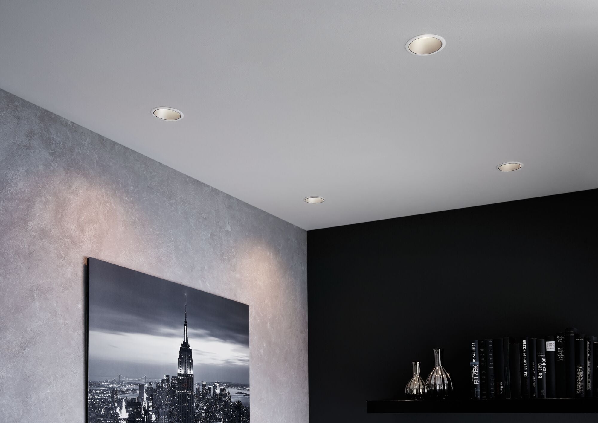 Spot encastré LED 3-Step-Dim Cole Coin Kit de 6 IP44 rond 88 mm Coin 6x6W 6x470lm 230V gradable 2700K Blanc, Argent mat - 7