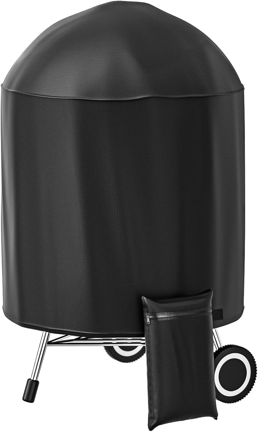 Gruby pokrowiec na grilla z tkaniny Oxford, wodoodporny, wiatroszczelny, odporny na promieniowanie UV, wilgoć i kurz, 77*70 cm