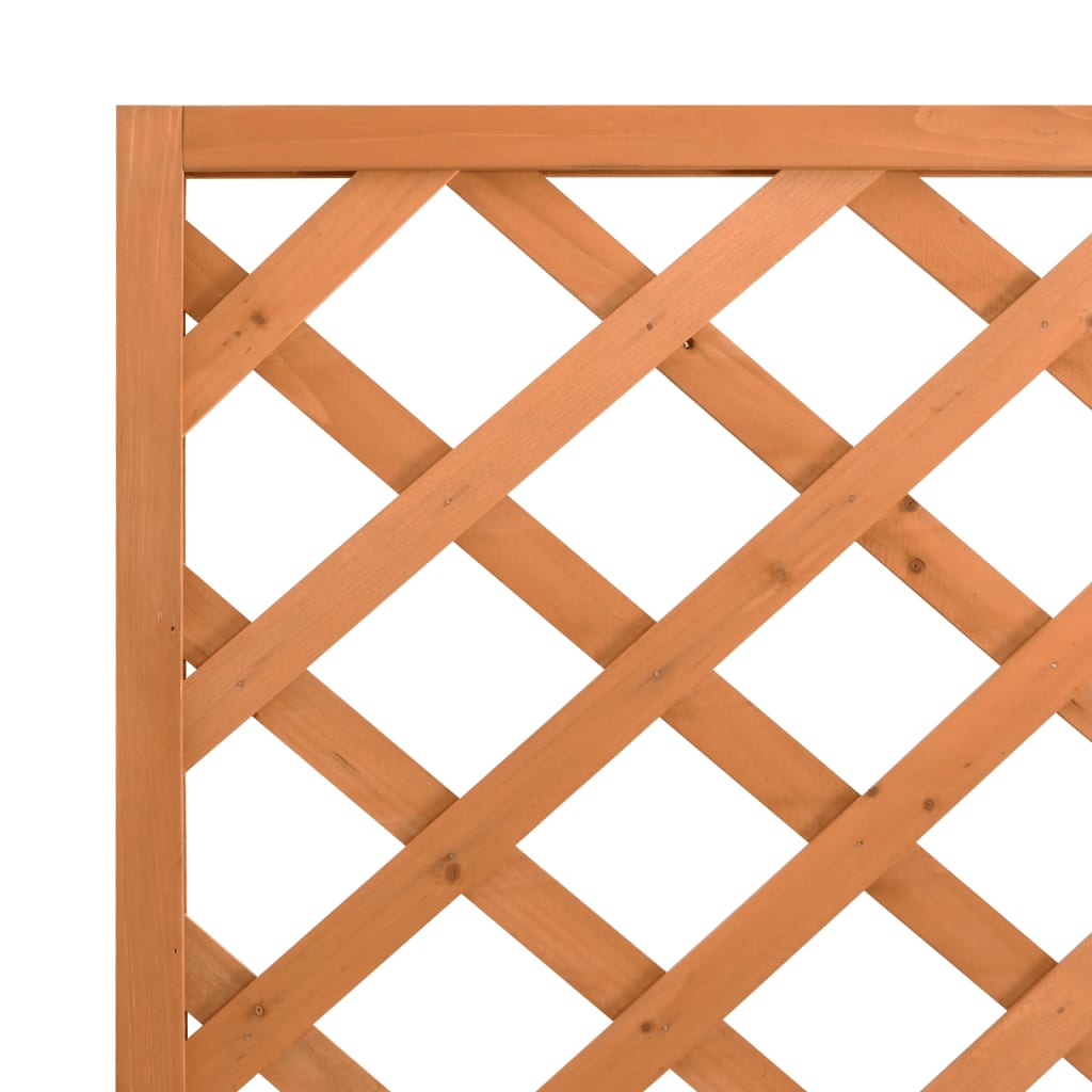 Bac à fleurs avec treillis bois massif 90x35x180 cm, idéal plantes grimpantes, jardin, terrasse, Marron – ComfortXL Outdoor Living - 7