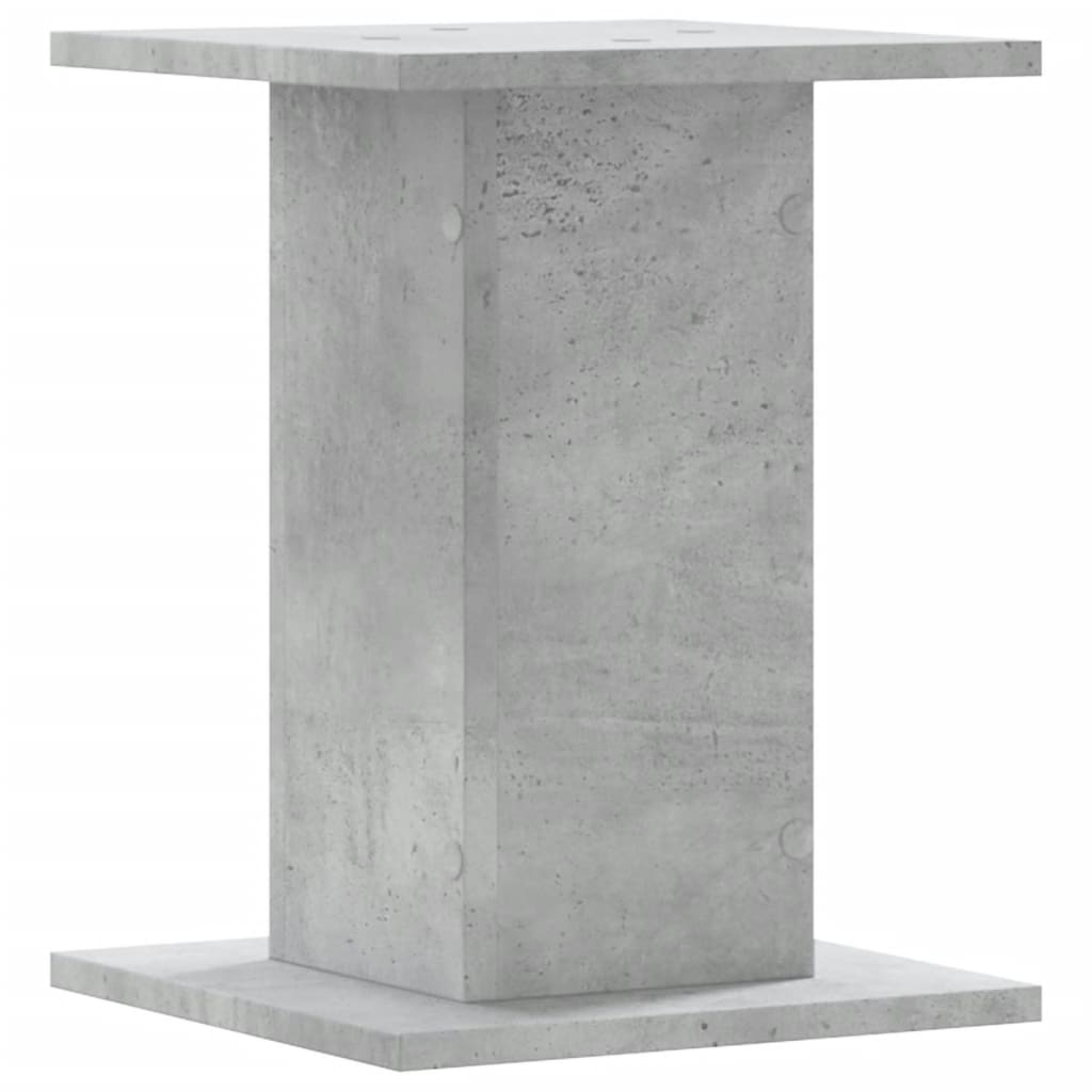Supports pour plantes, 2 pièces, gris béton, panneau de bois - 5