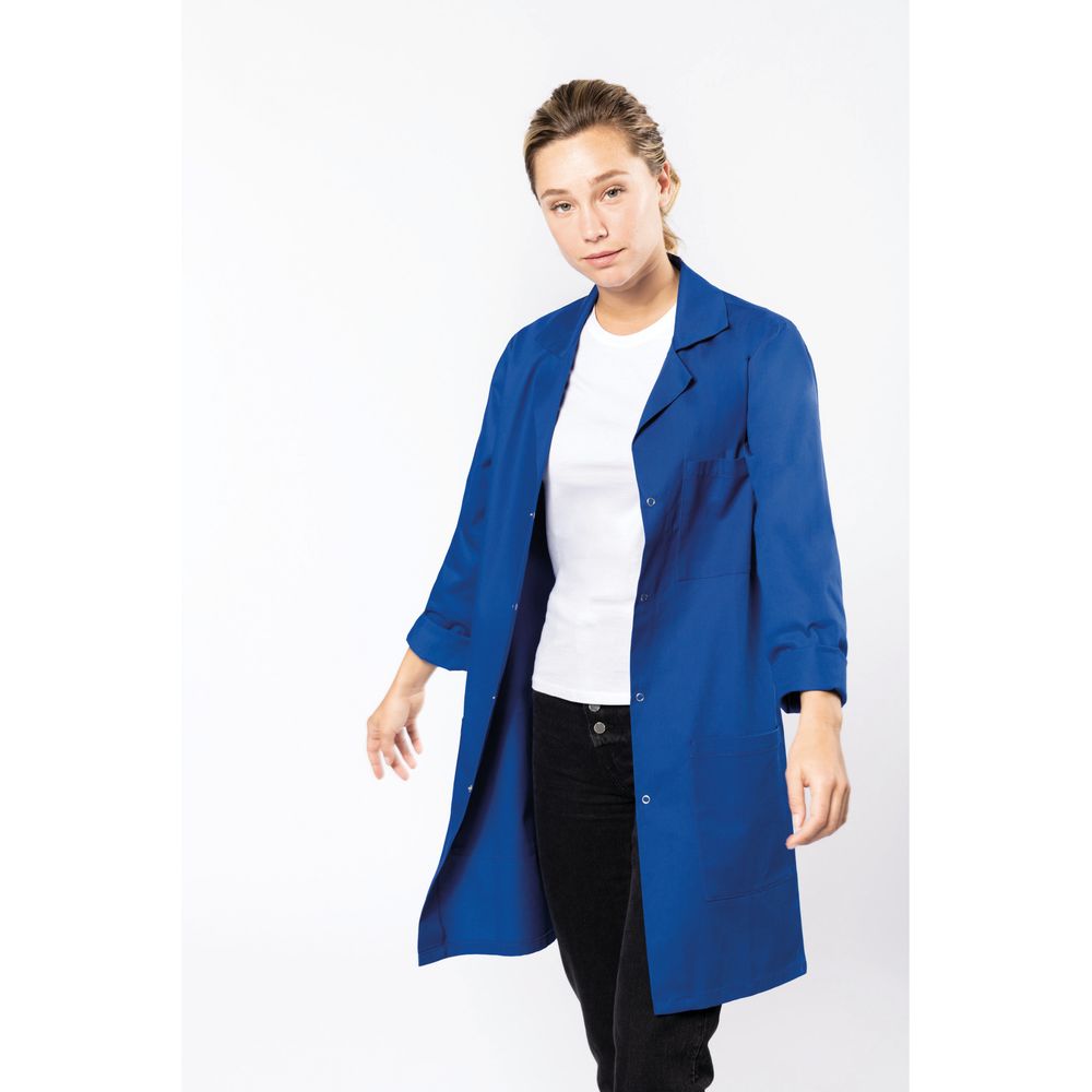 Blouse de travail unisexe WK. Designed To Work Bleu Royal XS - 3