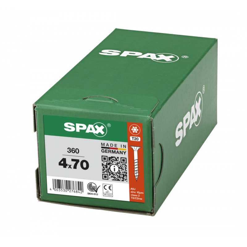 Vis universelle à tête fraisée filetage partiel T-STAR plus T20 4CUT (360 pcs) SPAX - 5