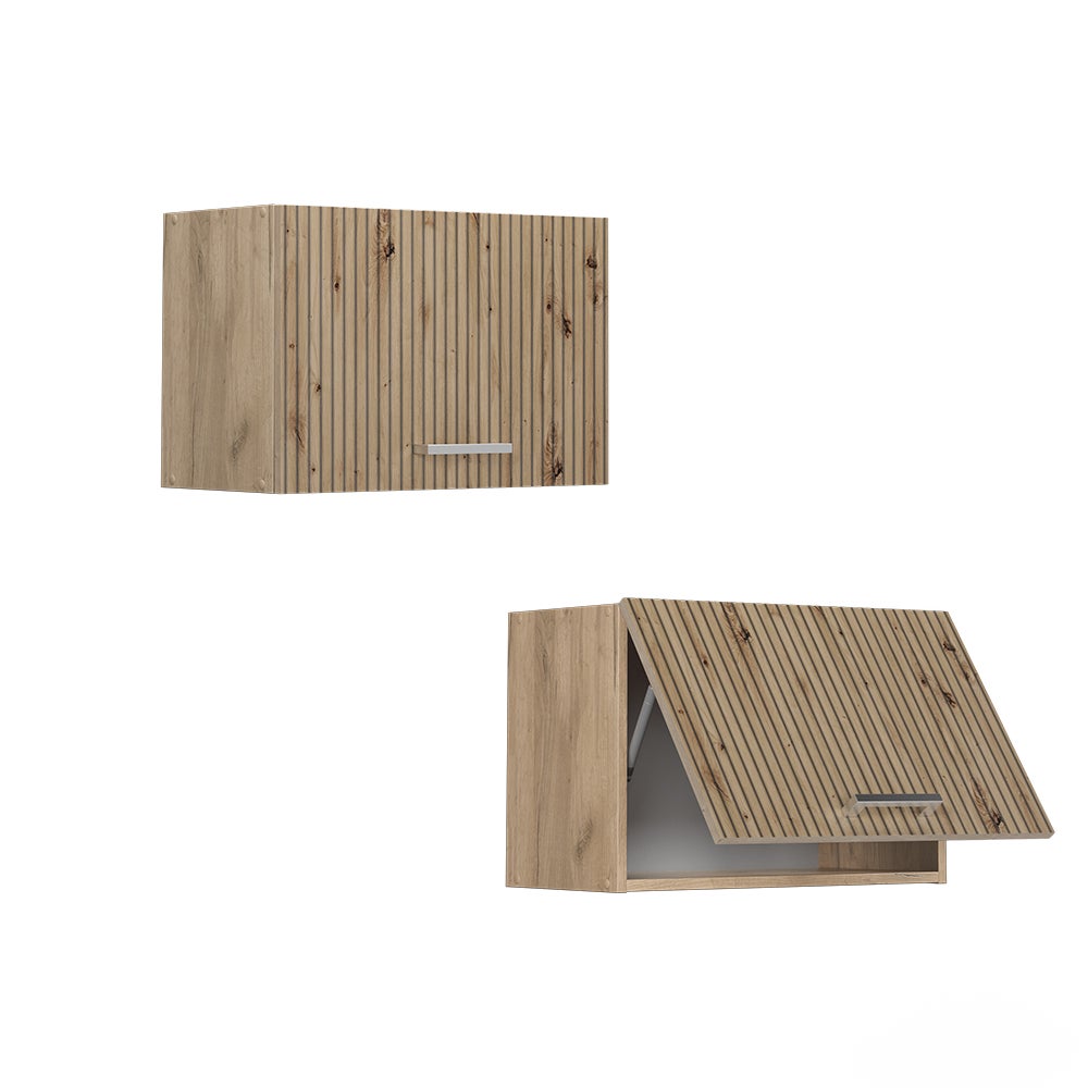 Vicco Elément haut de cuisine R-Line, Chêne Artisan, 60cm Plat - 5