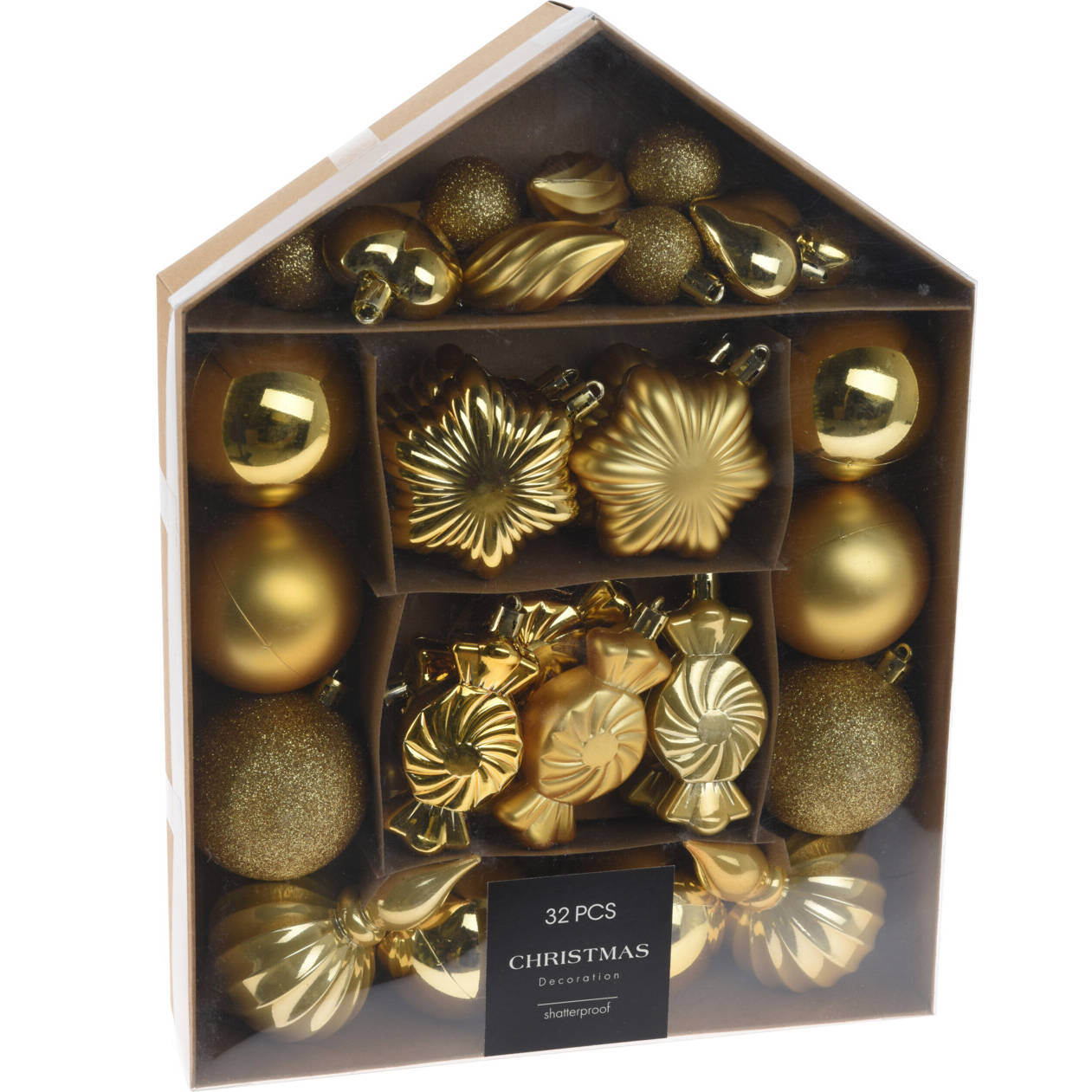 Ensemble de boules de Noël de différentes formes, 32 pièces., Home ...