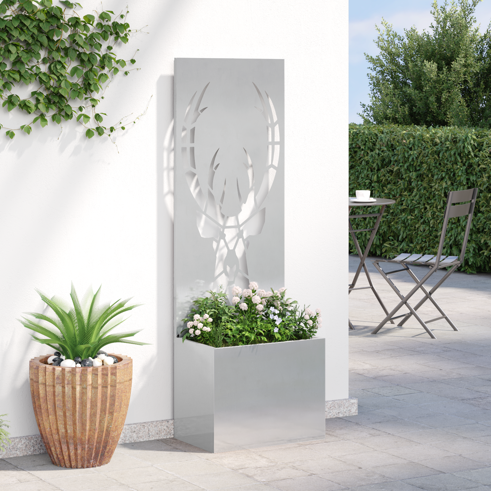 Écran de confidentialité de jardin Argent 50 x 150 cm vidaXL - 4
