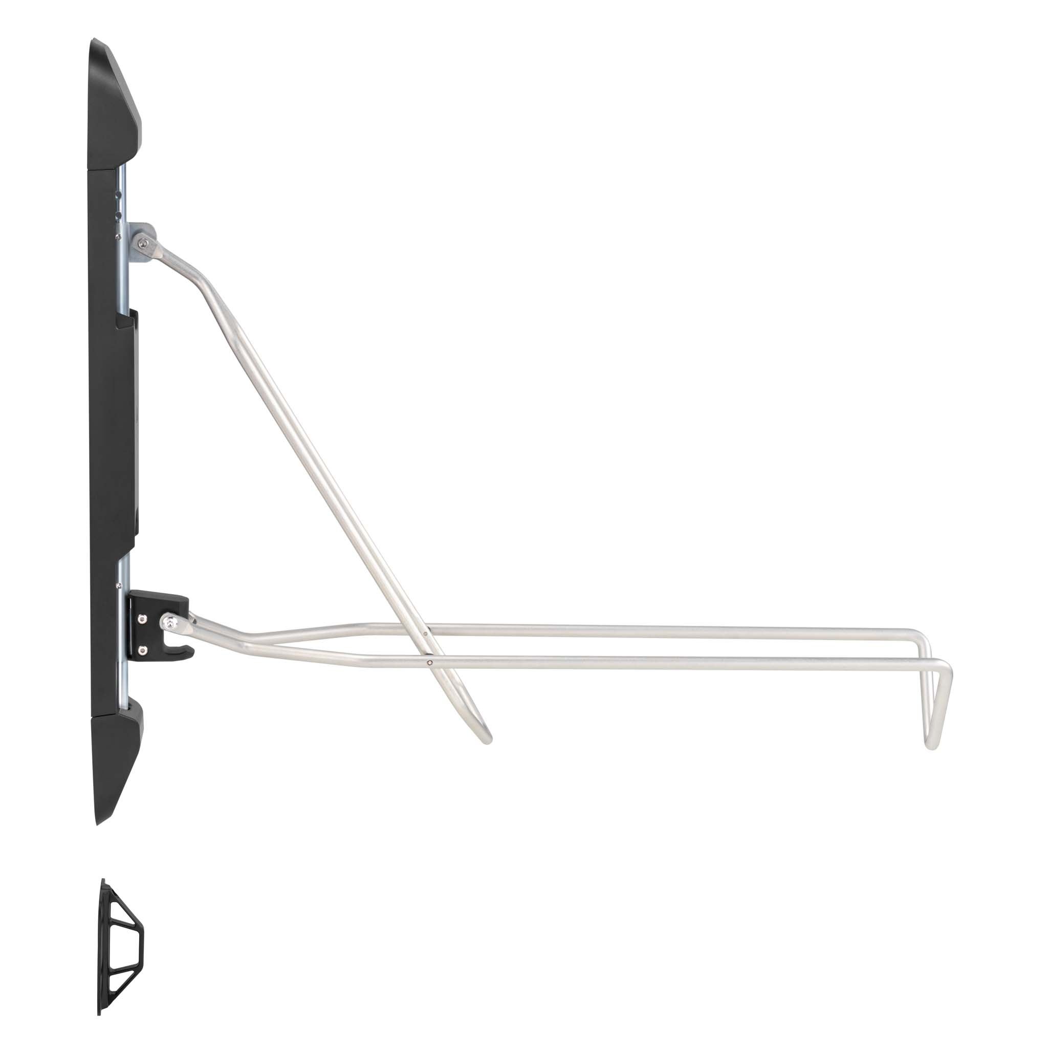 Wiltec Range-vélo mural pliable pour 1 bicyclette – 82 x 250 x 185 mm