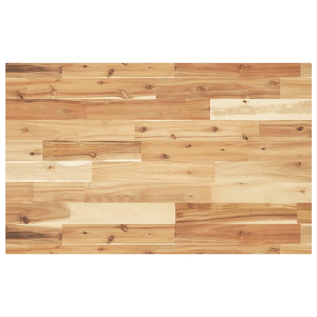 Encimera tocador baño madera acacia acabado aceite 160x50x4 cm