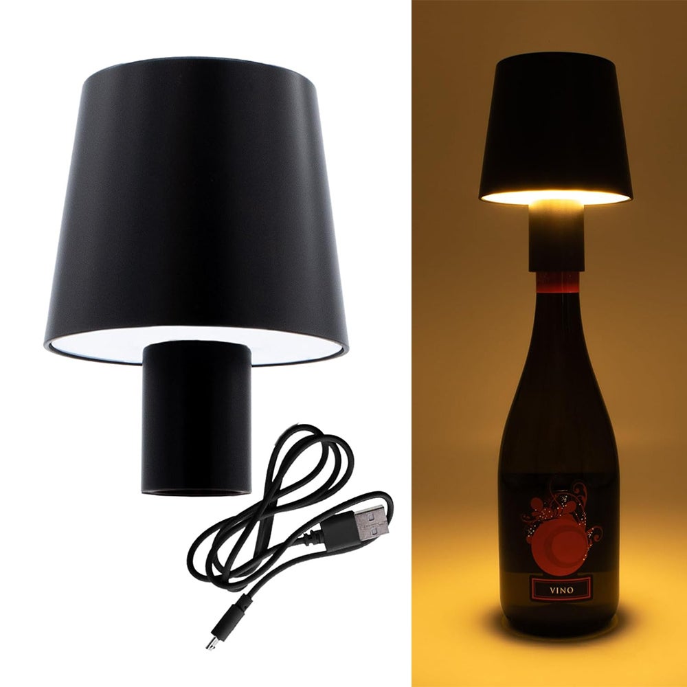 Pack De 2 Lampes Pour Bouteilles – Sans Fil, LED Tactile RVB, IP54 étanche, Pour Restaurant Et Maison