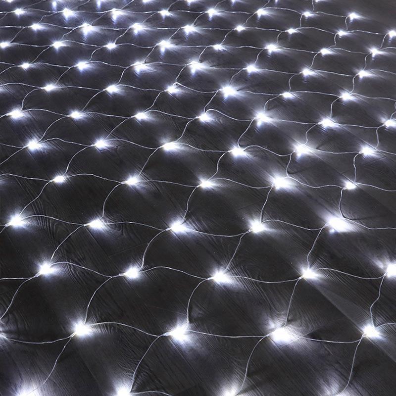 Siatka świetlna LED 4m x 6m, 394 sztuki, białe światło, do sypialni, na Boże Narodzenie, na wesele, do ogrodu
