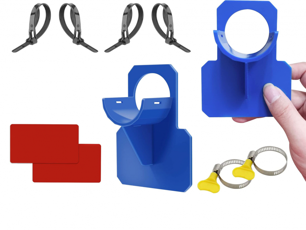 Zestaw 2 uchwytów na węże basenowe, adapter basenowy, akcesoria basenowe do pompy uchwytu na węże basenowe Intex (30 do 37 mm)