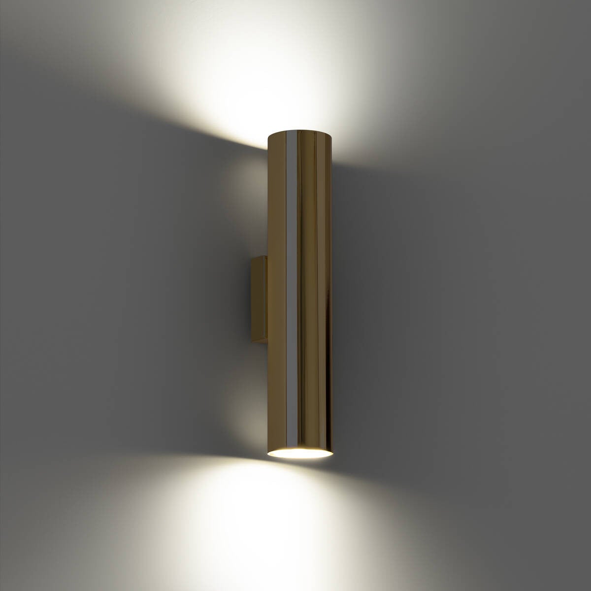 Kinkiet ścienny Lagos złoty 2xGU10x10W góra-dół wym: 30 x 8 x 6 cm metal IP20 Sollux Lighting - 3