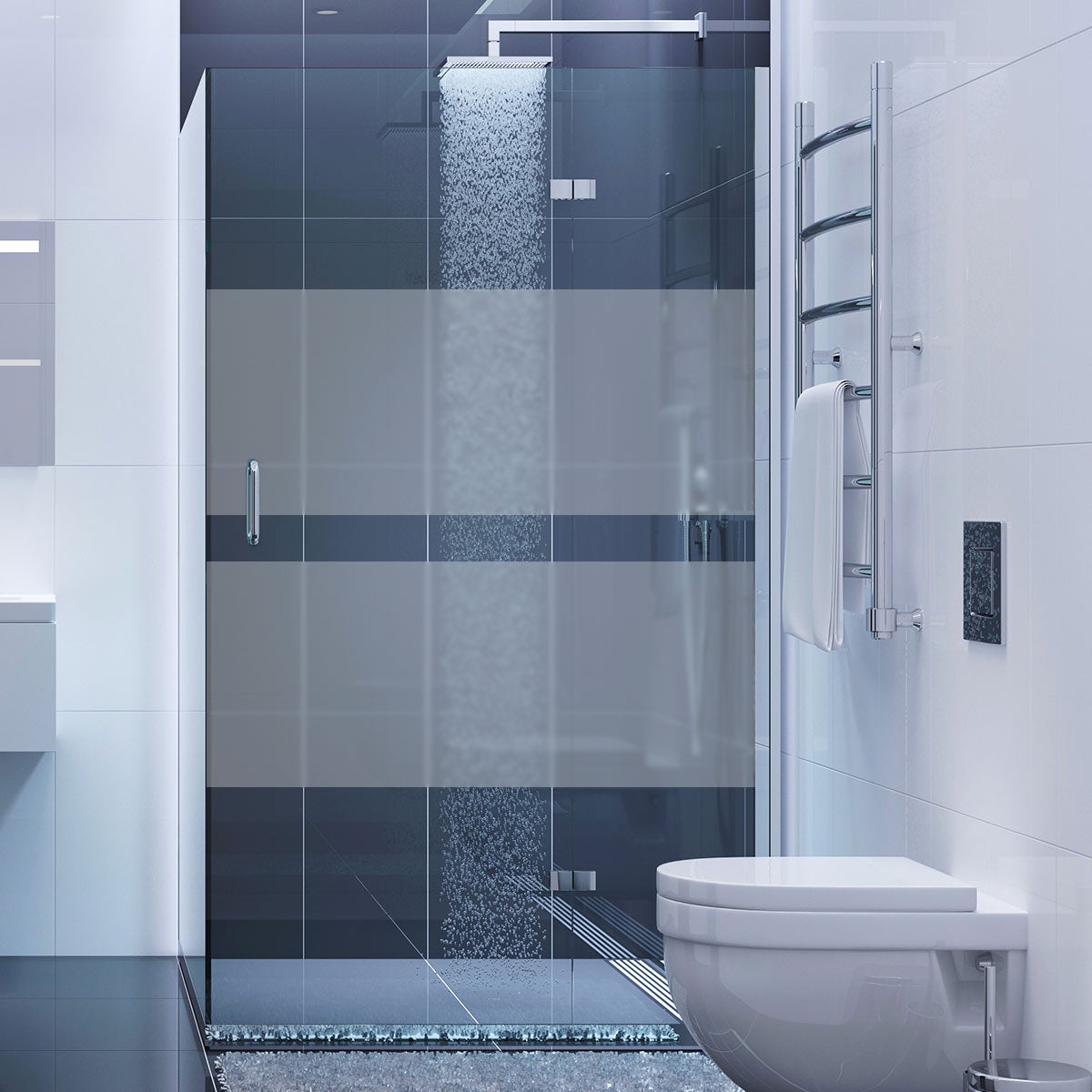 Adesivo doccia band al completo - Sticker adesivo - adesivi murali - 55x100cm - 2