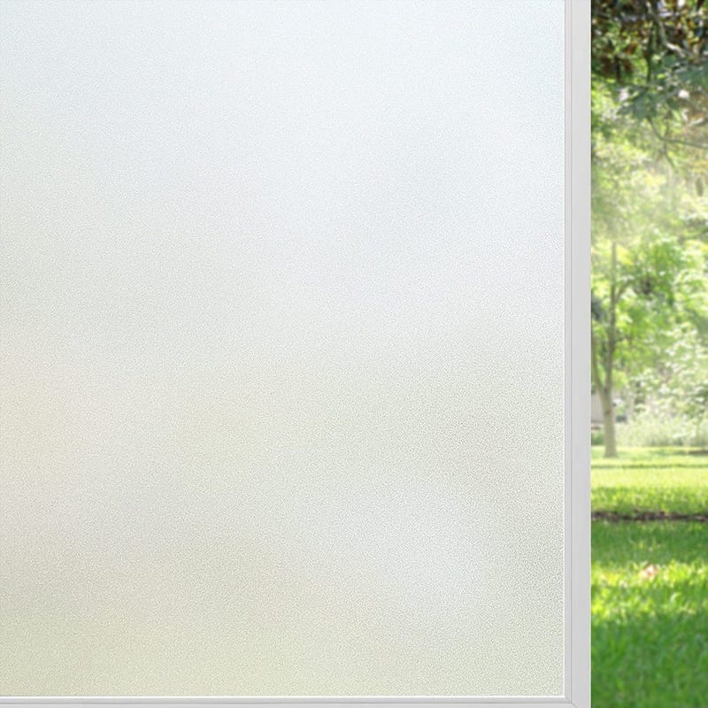 Nieprzezroczysta folia okienna zapewniająca prywatność - 50x200 cm - Wzór matowy, odpowiednia do matowych ekranów zapewniających prywatność w biurach