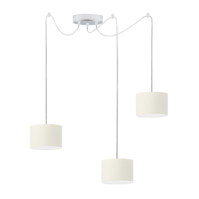 Lampa wisząca zwis żyrandol sufitowa pająk z abażurami walec TANGO Z3