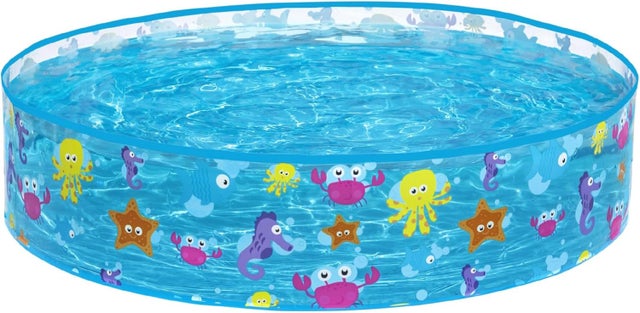 Piscine gonflable d'été pour bébé 60cm, pataugeoire extérieure portable pour enfants, piscine ronde pour bébé, salle de bain[PP72] - Jeux - Jouets